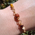 Handmade Mookaite gemstone bracelet