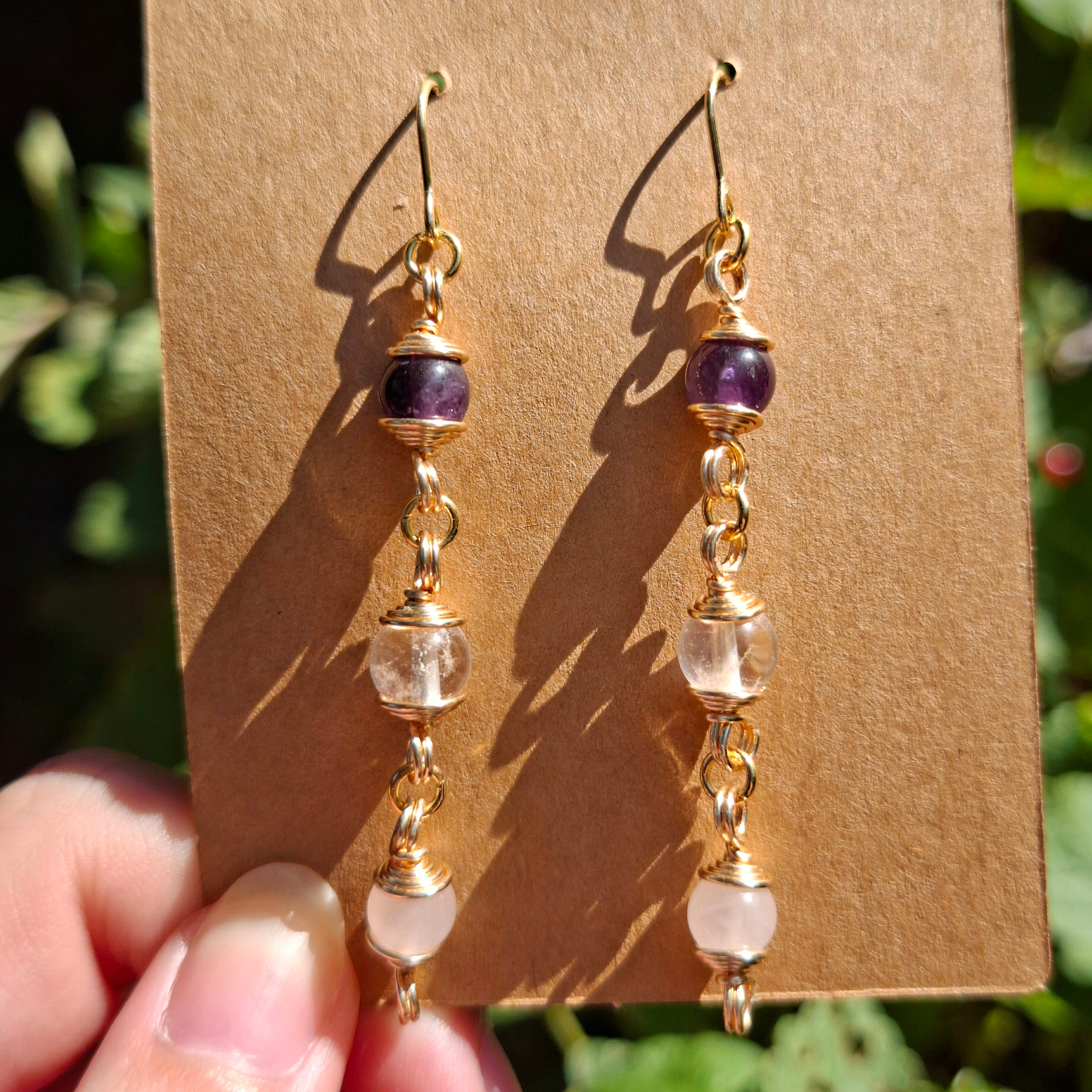 The Golden Triangle statement earrings