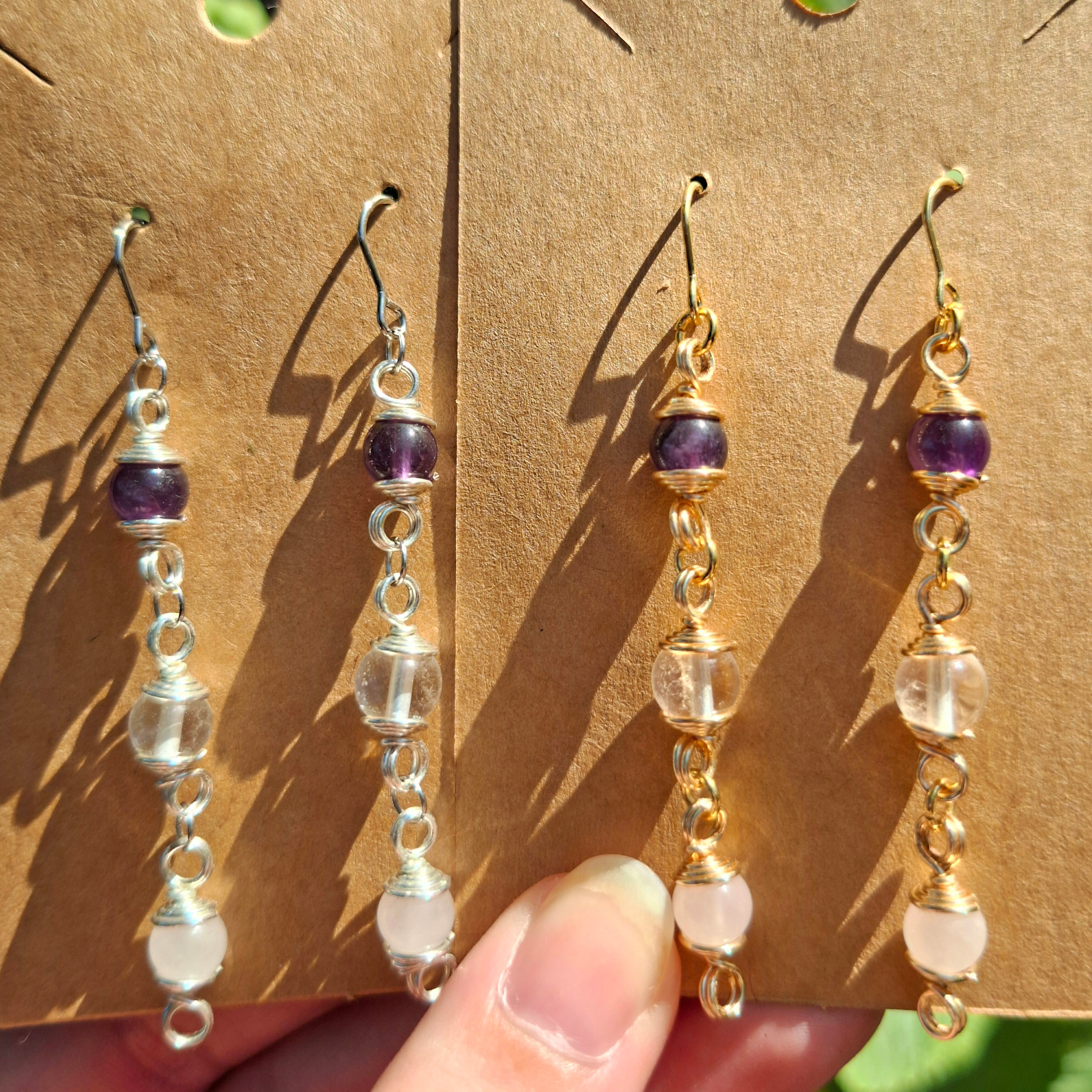 The Golden Triangle statement earrings