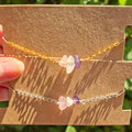 Golden triangle chip bracelet